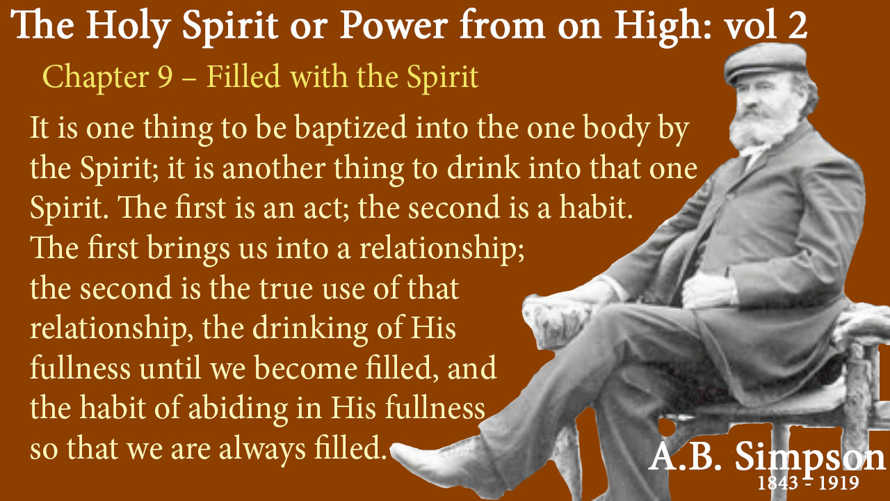 Chapter 9 – Filled With The Spirit | Thoughts Of God